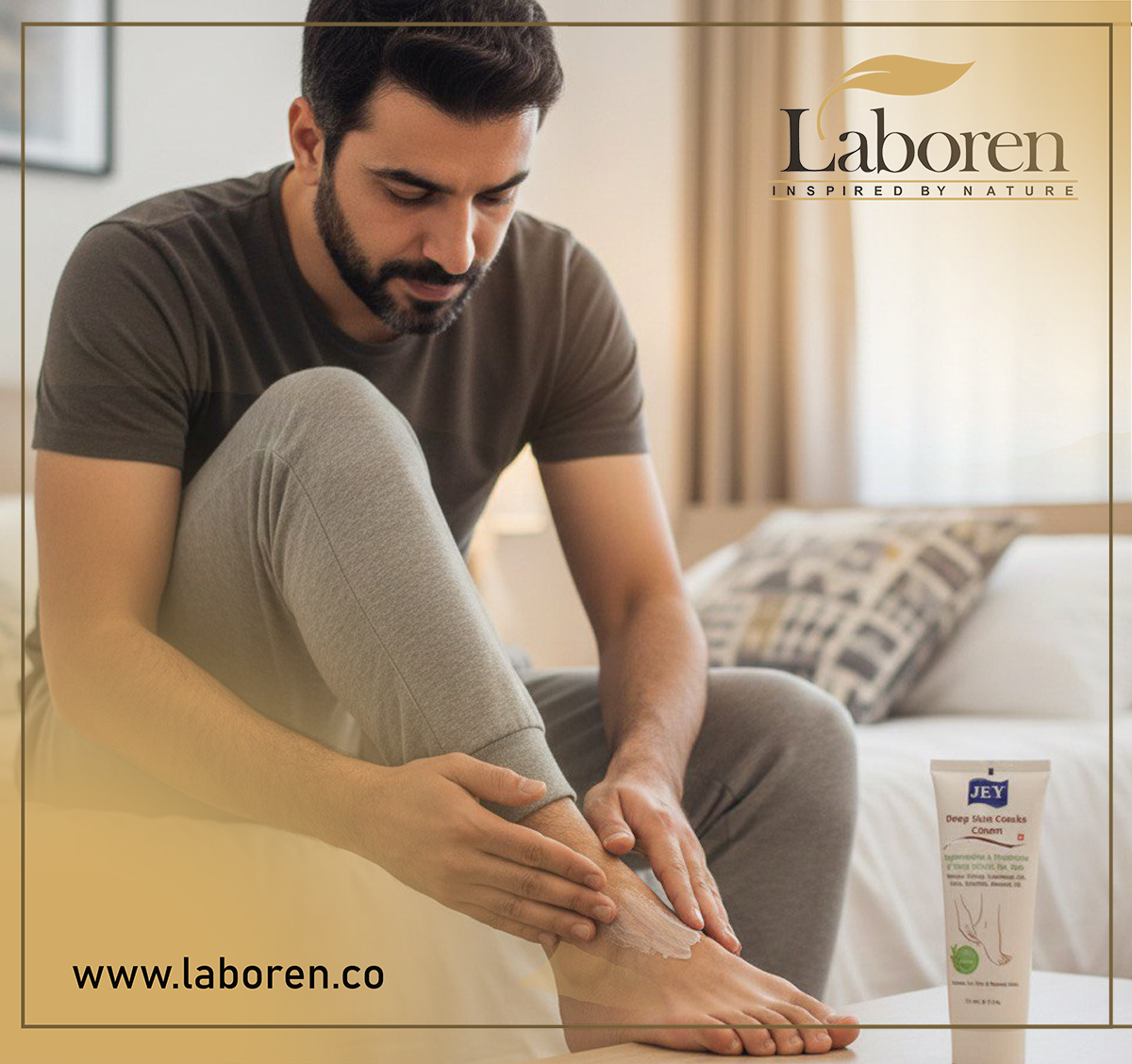 بهبود خشکی و تیرگی قوزک پا به کمک کرم ترک عمیق جی